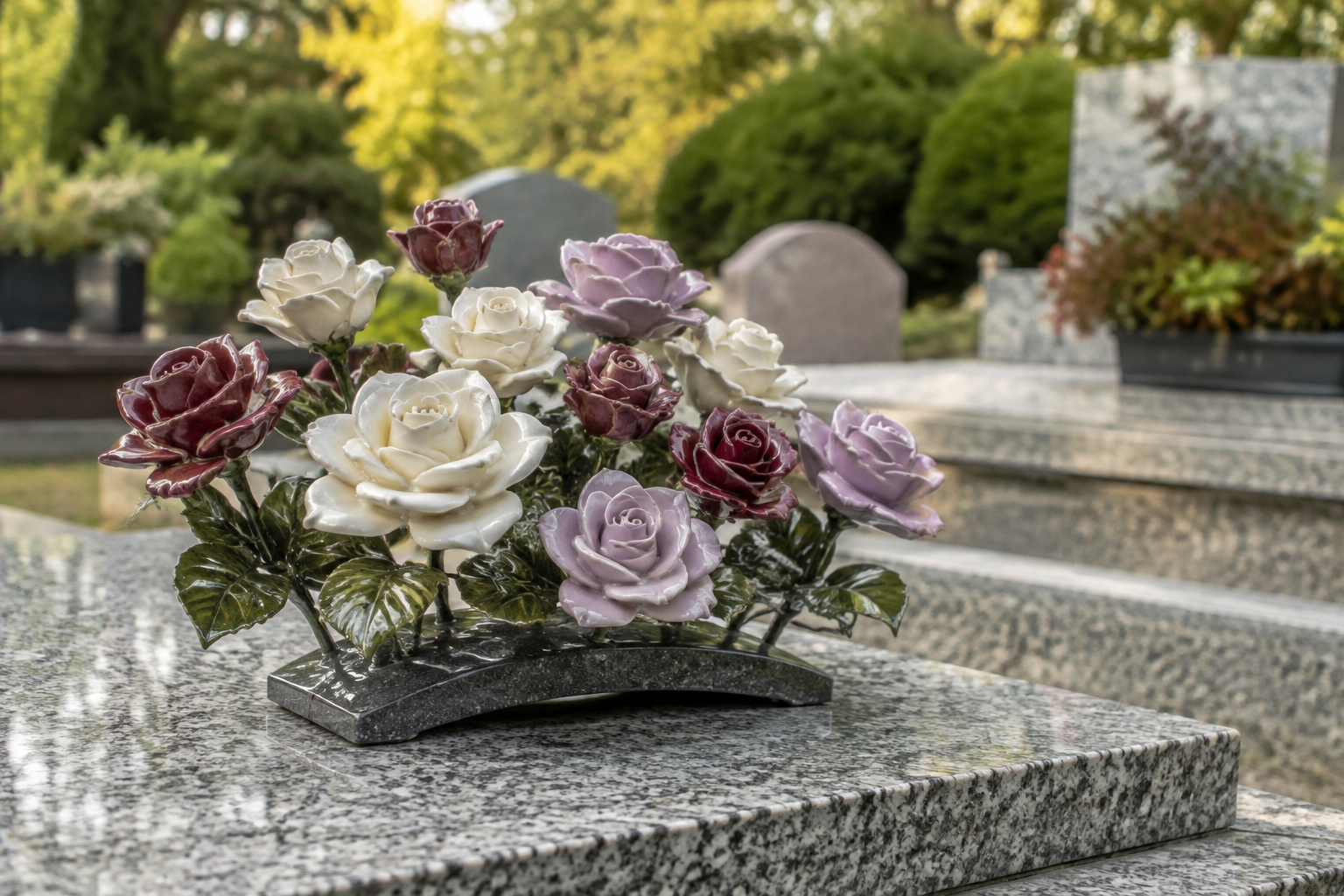 Fleurs en céramique